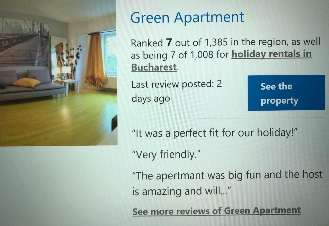 Green Apartment 6 Бухарест Екстер'єр фото